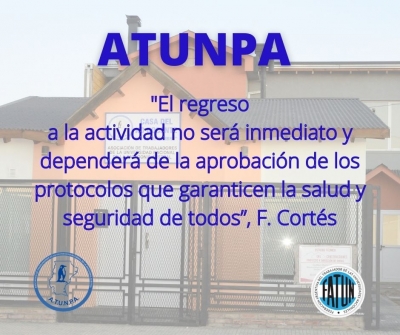 ATUNPA aclaró que el regreso a la actividad “no será inmediato y que dependerá de la aprobación de los protocolos que garanticen la salud y seguridad de todos”