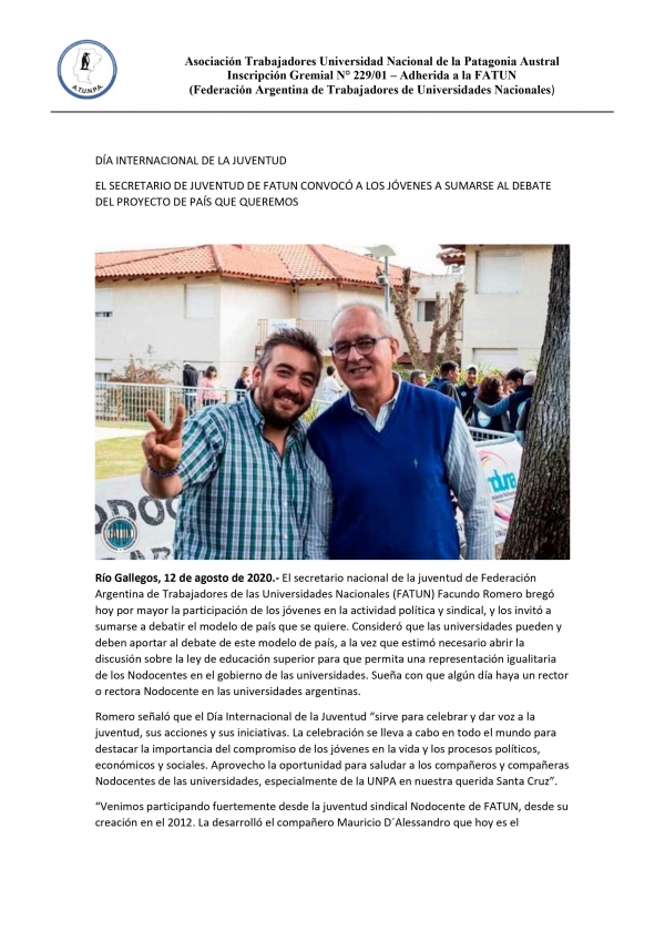 Día Internacional de la Juventud