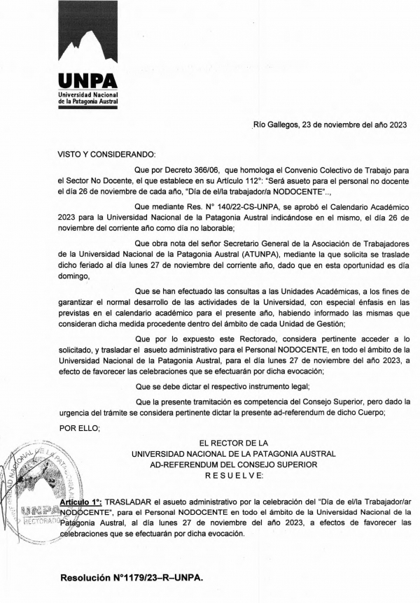 ASUETO ADMINISTRATIVO POR EL DÍA DE LOS Y LAS NODOCENTES