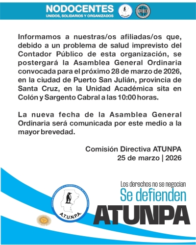 COMUNICADO ATUNPA