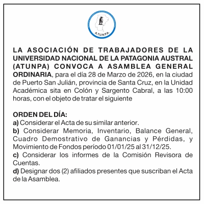 CONVOCATORIA A ASAMBLEA GENERAL ORDINARIA | ATUNPA